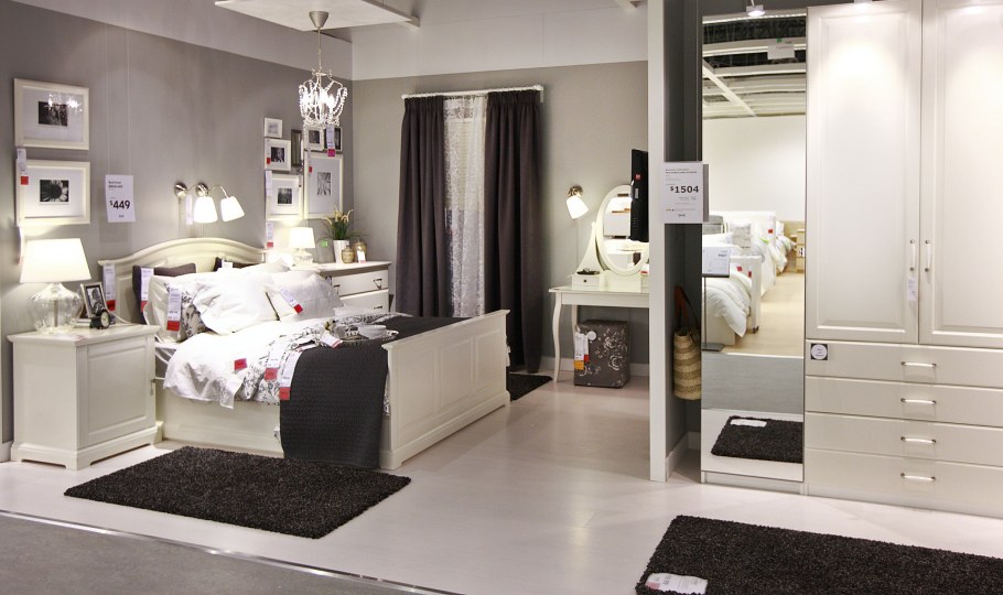 Стильная спальня икеа