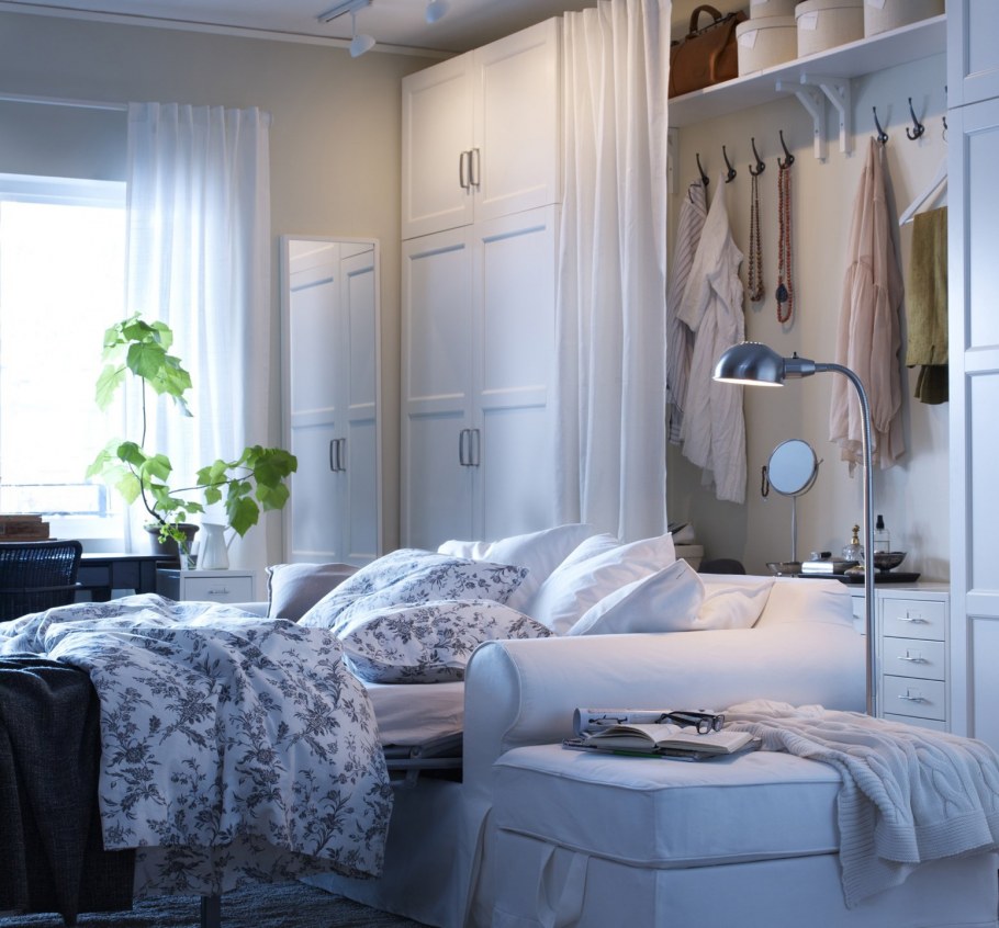 Спальня в стиле икеа