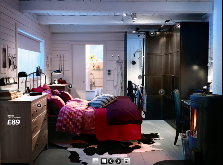 Комната икеа спальня