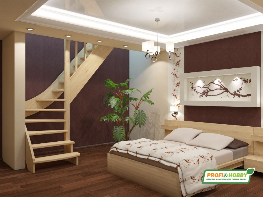 Лестница к-004м 1 п с подступенками сосна 7 уп