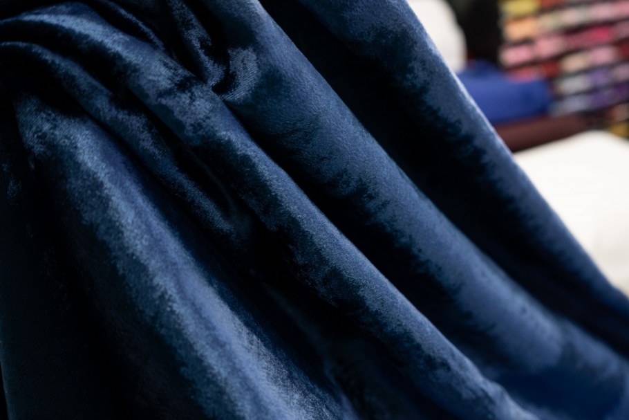 Бархат Silk Paris голубой