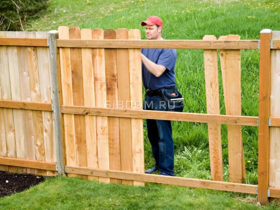 Постройка деревянных заборов