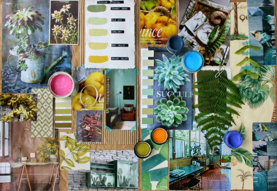 Мудборд растения