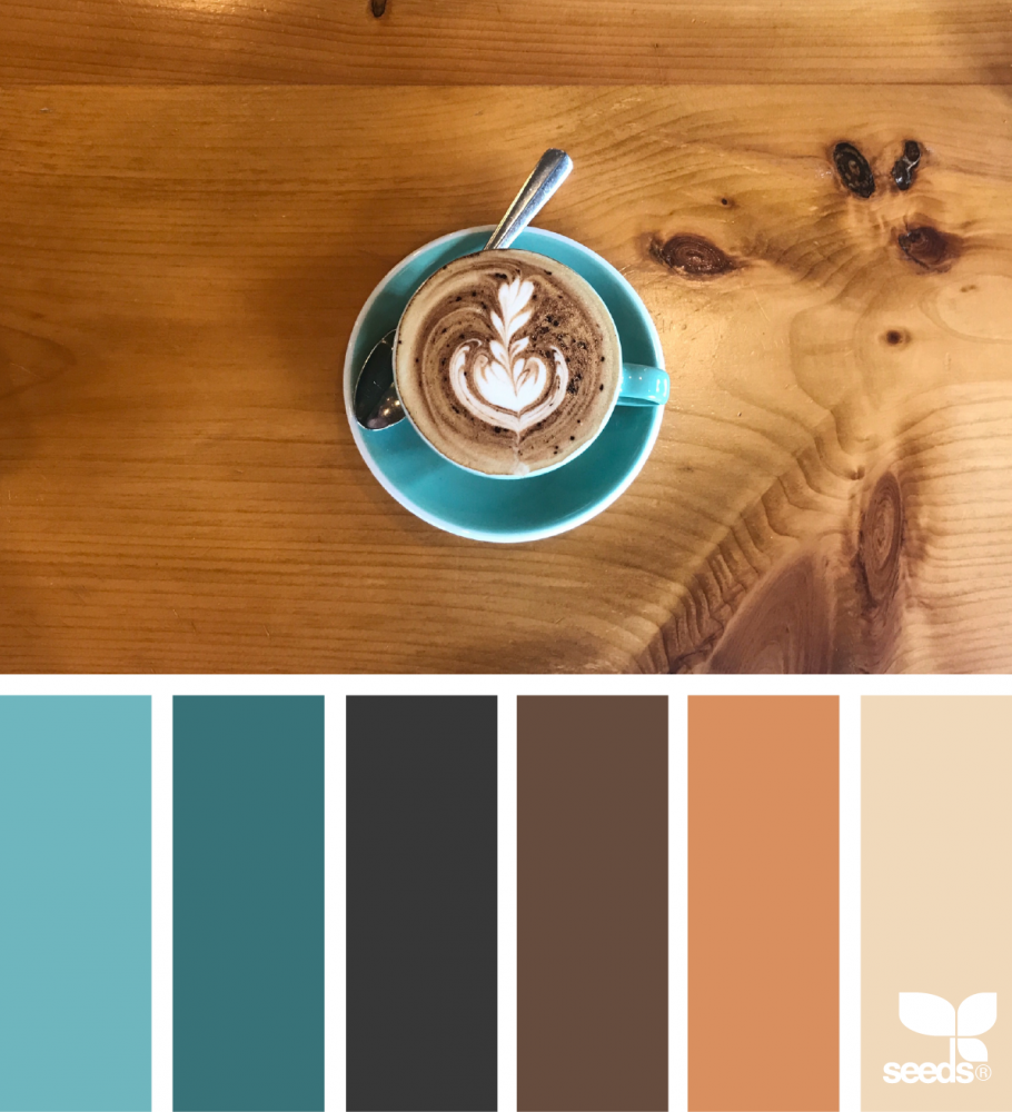 Сочетание с коричневым