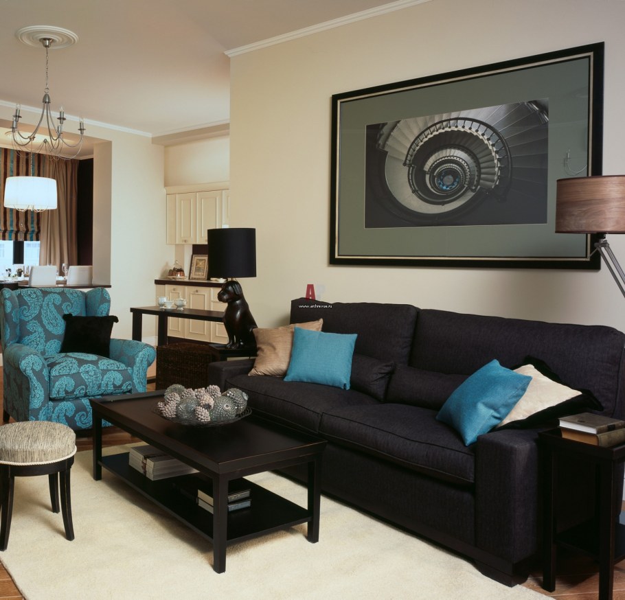 Интерьер Фьюжн гостиная