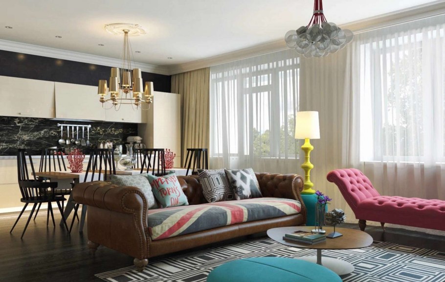 Интерьер в стиле Китч и арт деко