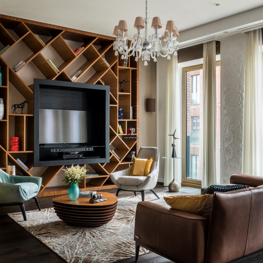 Зал в стиле Фьюжн