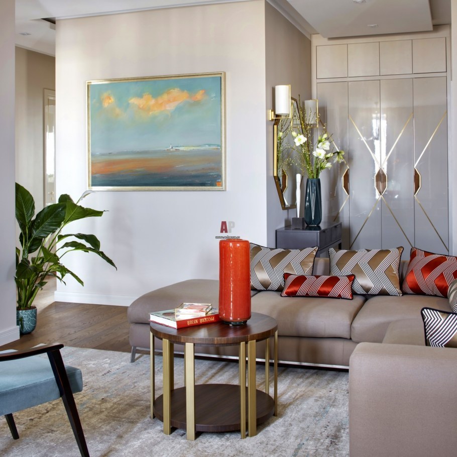 Интерьер в стиле Фьюжн в маленькой квартире