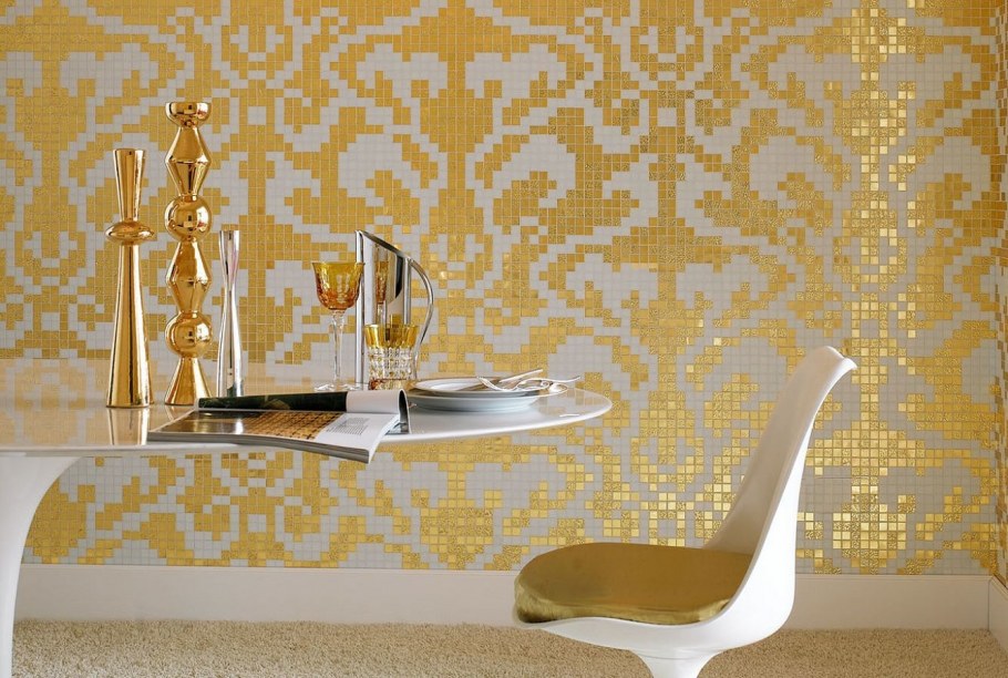 Мозаика Bisazza decorations Damasco Oro giallo 97x97