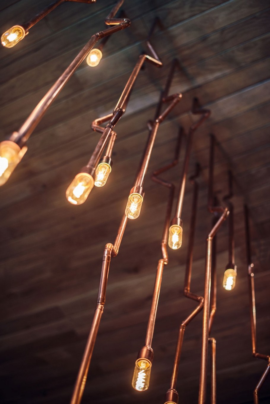 Декор из медных труб