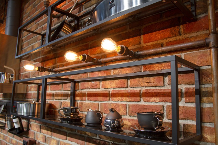 Медные светильники в интерьере