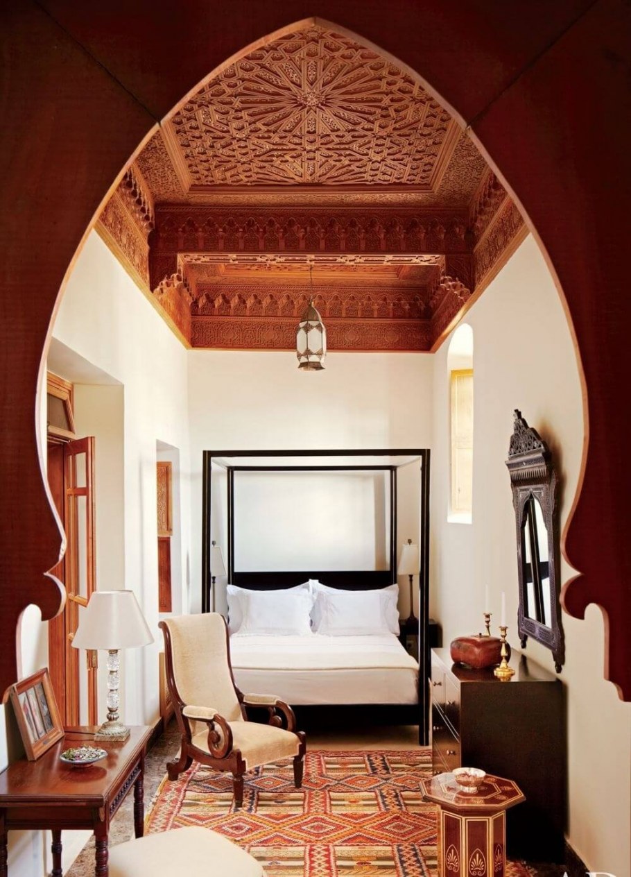 Марокканский стиль интерьера кессонирование