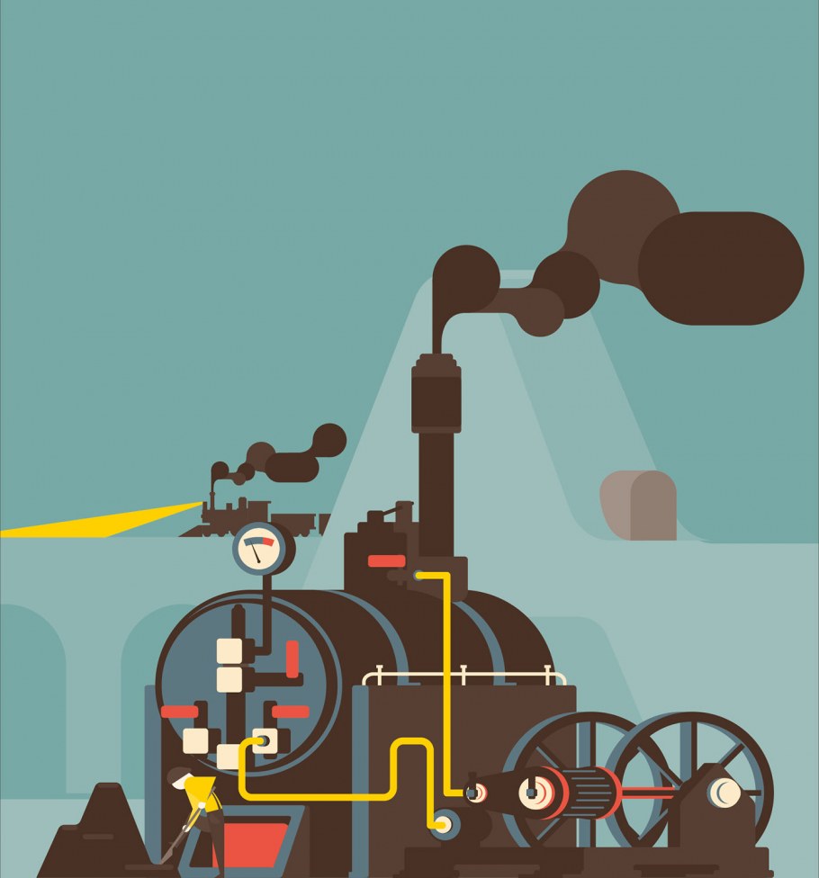 1820 Паровой двигатель