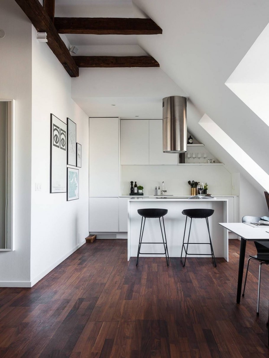 Мансарда в скандинавском стиле