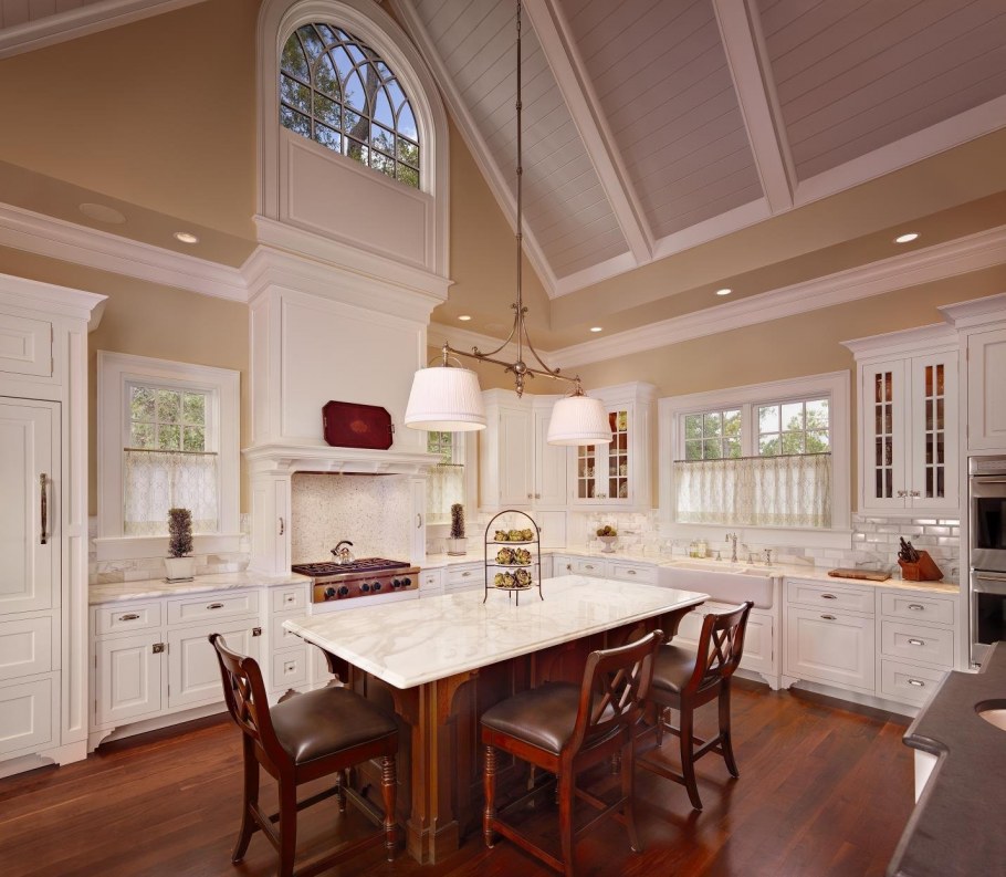 Кухни в коттеджах интерьер