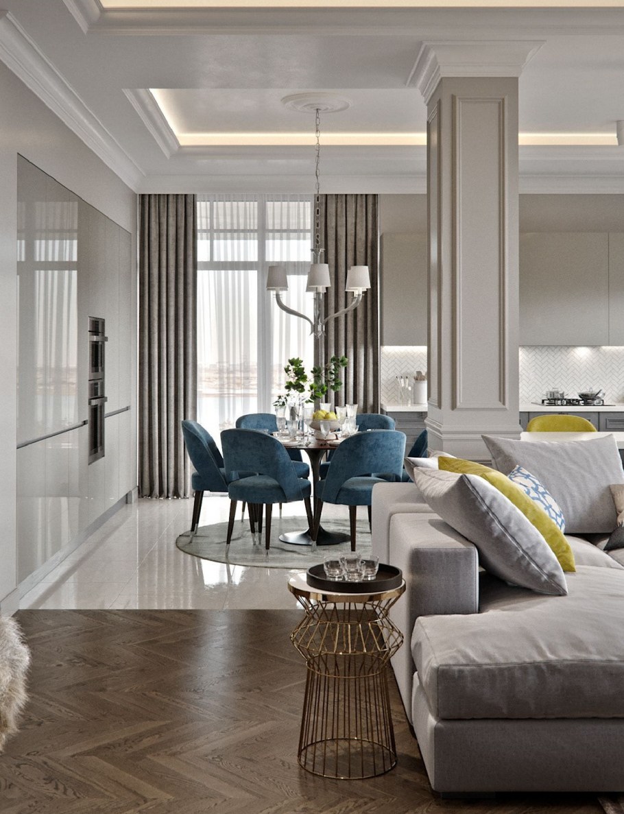 Гостиная в стиле лофт