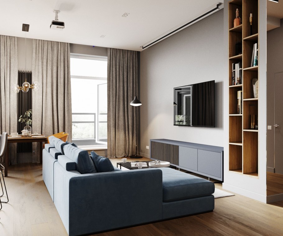 Стильный современный интерьер трешки