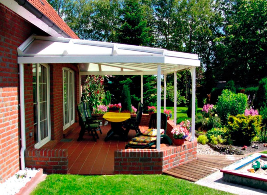 Красивые беседки пристроенные к дому