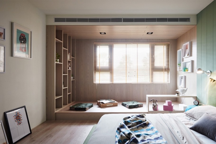 Вытянутая комната для подростка