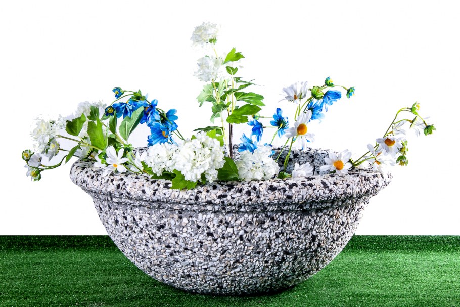 Цветочница бетонная «полусфера» (ø - 1000 мм)