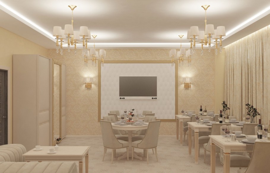 Банкетный зал внутри