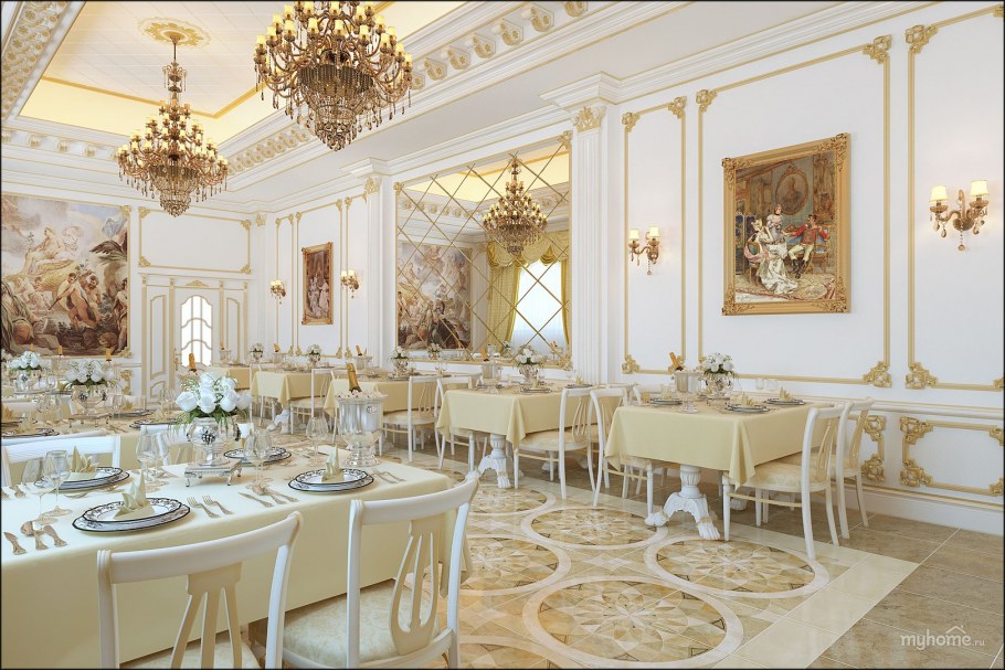 Ресторан в стиле классицизм