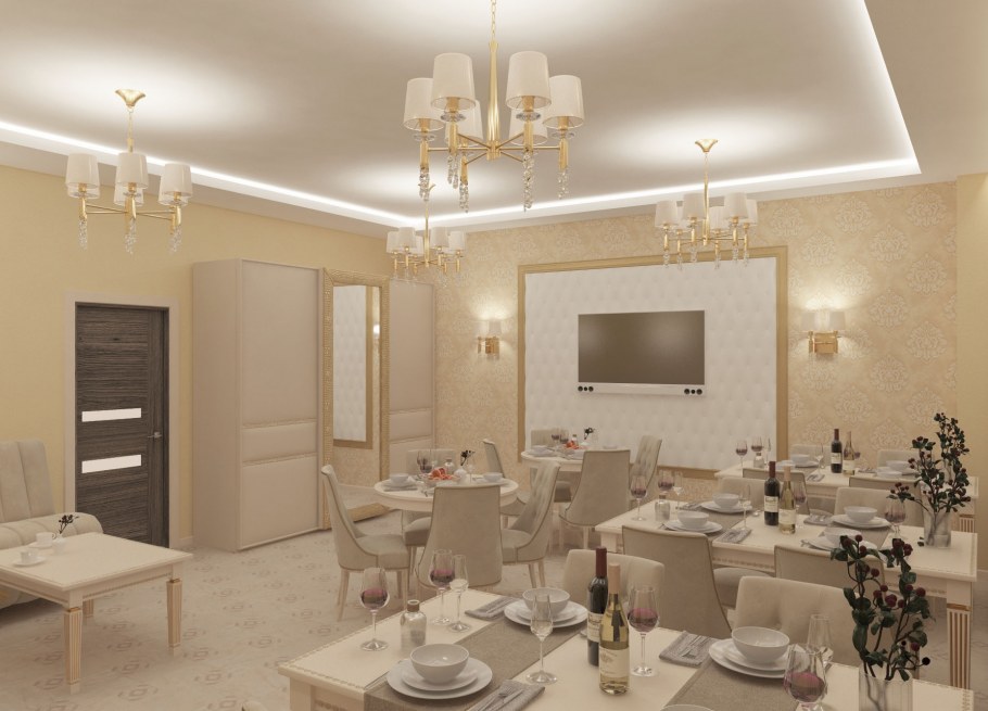 Банкетный зал в классическом стиле