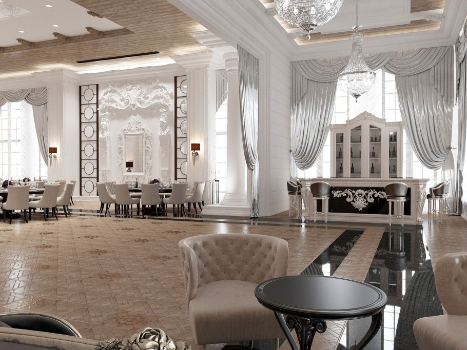 Банкетный зал интерьер