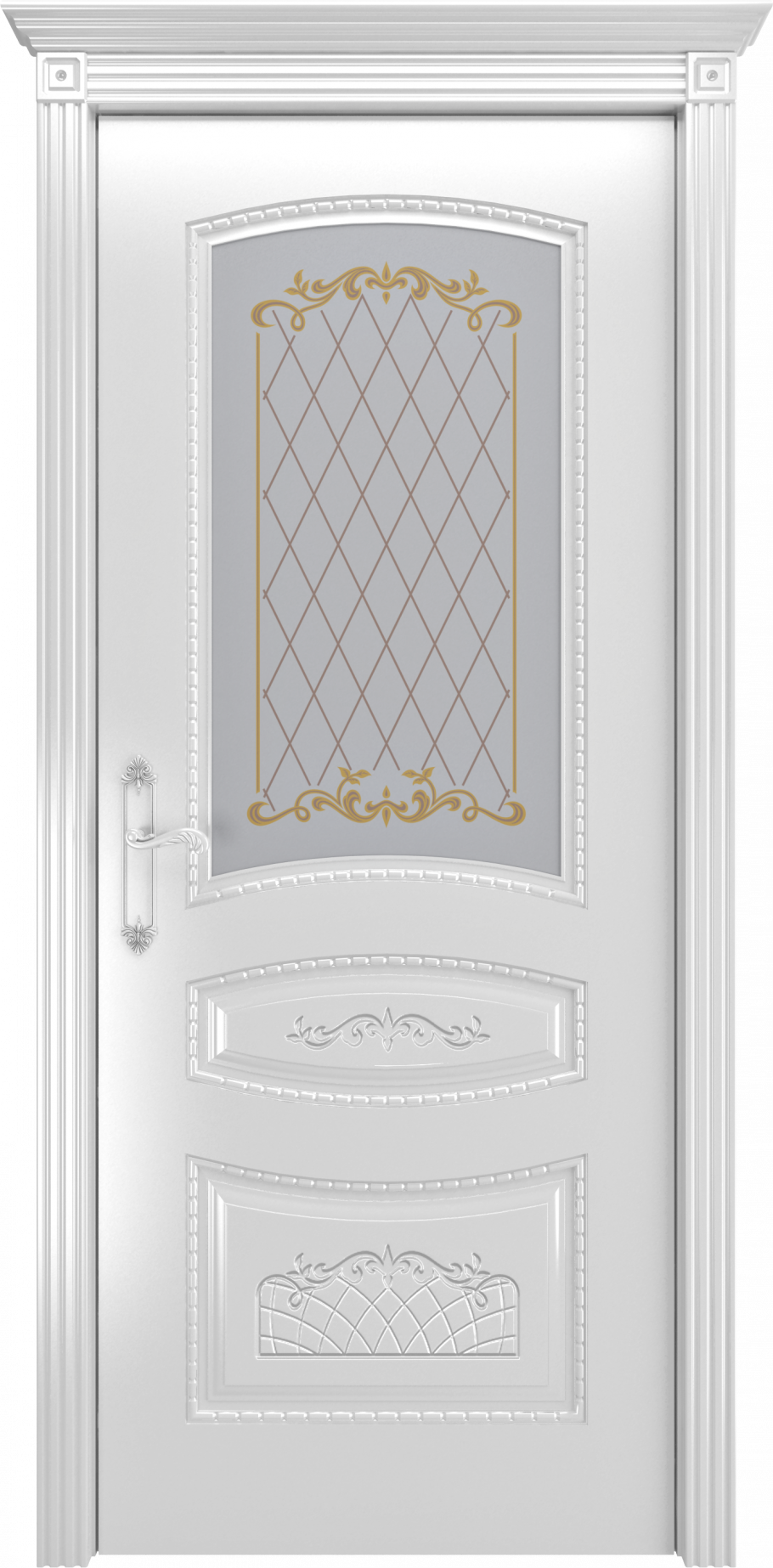 Ульяновская дверь belini-222 белая эмаль ДГ