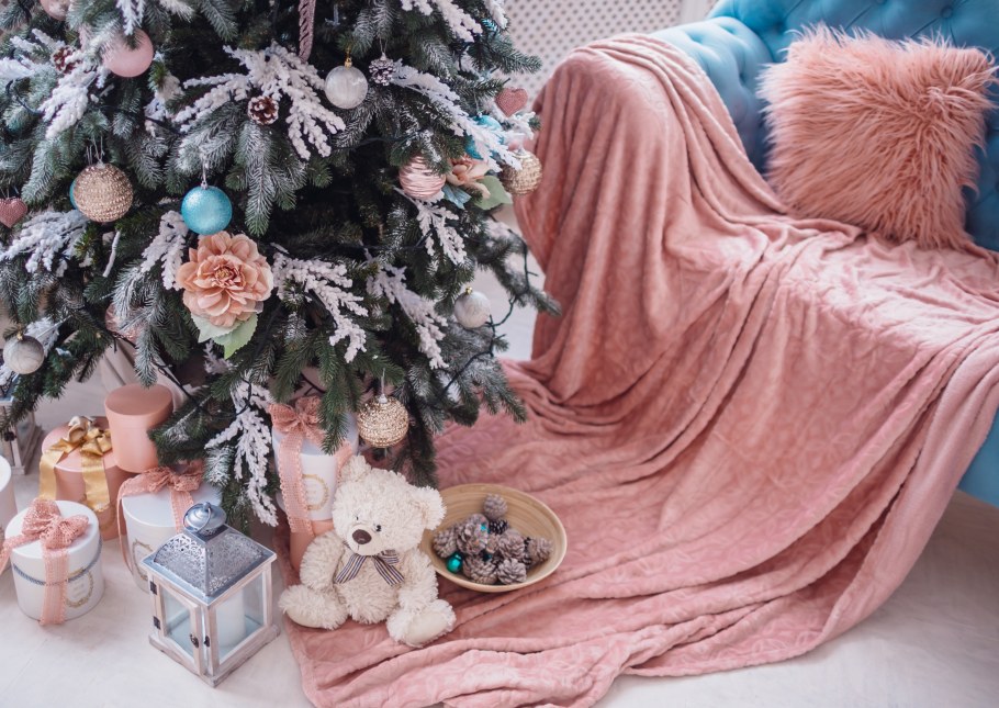 Плед под елку