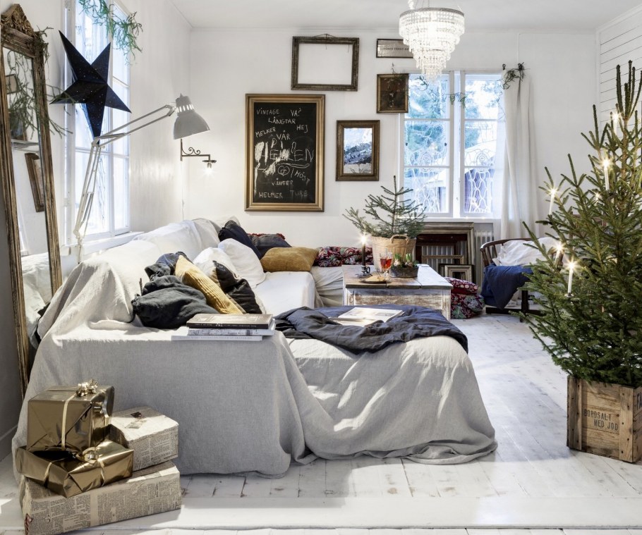 Новогодний хюгге в скандинавском стиле