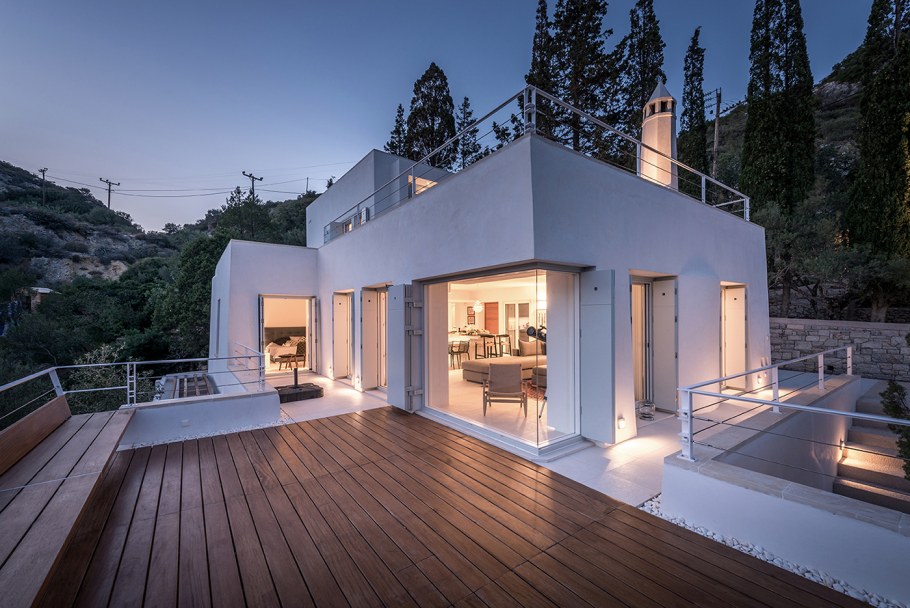 Современный греческий дом проект