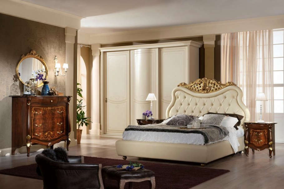 Обои для спальни в классическом стиле