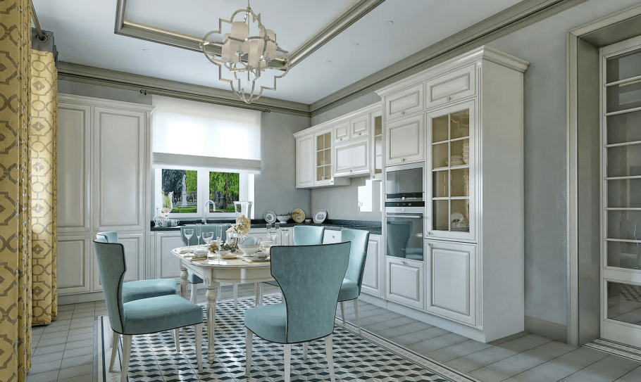 Кухни гостиные в стиле Неоклассика