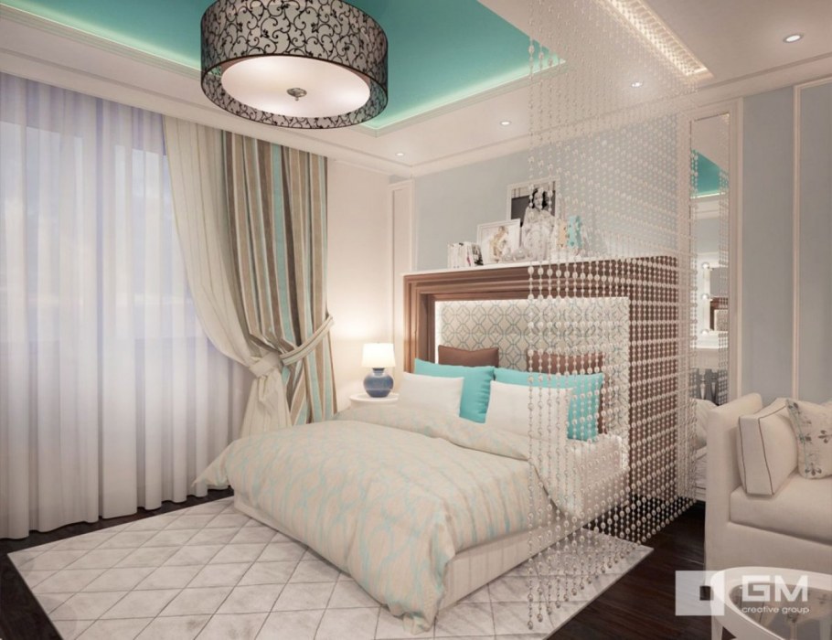 Зал в хрущевке в стиле Прованс