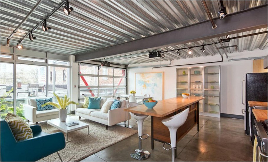 Потолок лофт