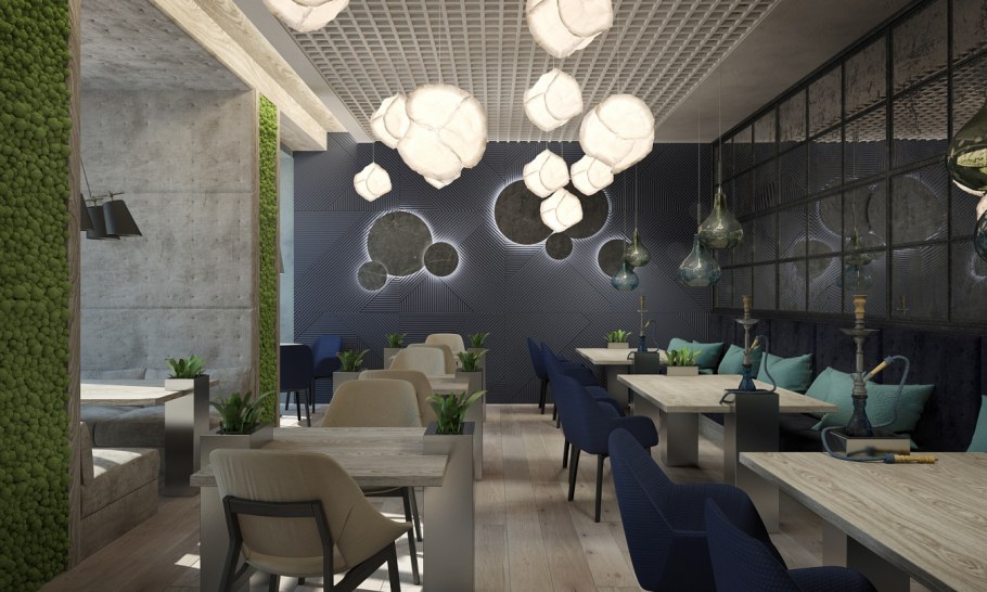 Интерьер ресторана в современном стиле