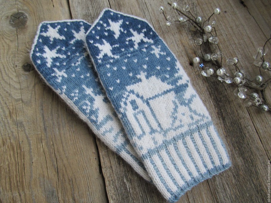 Варежки с орнаментом