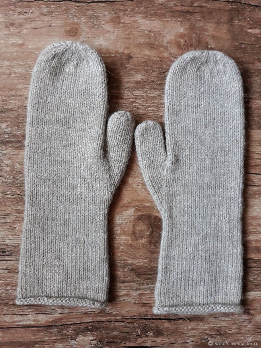 Варежки из альпаки