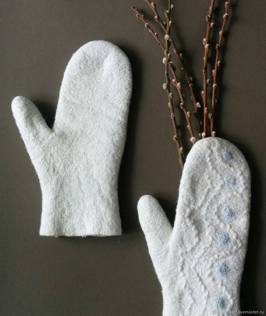 Валяние рукавицы