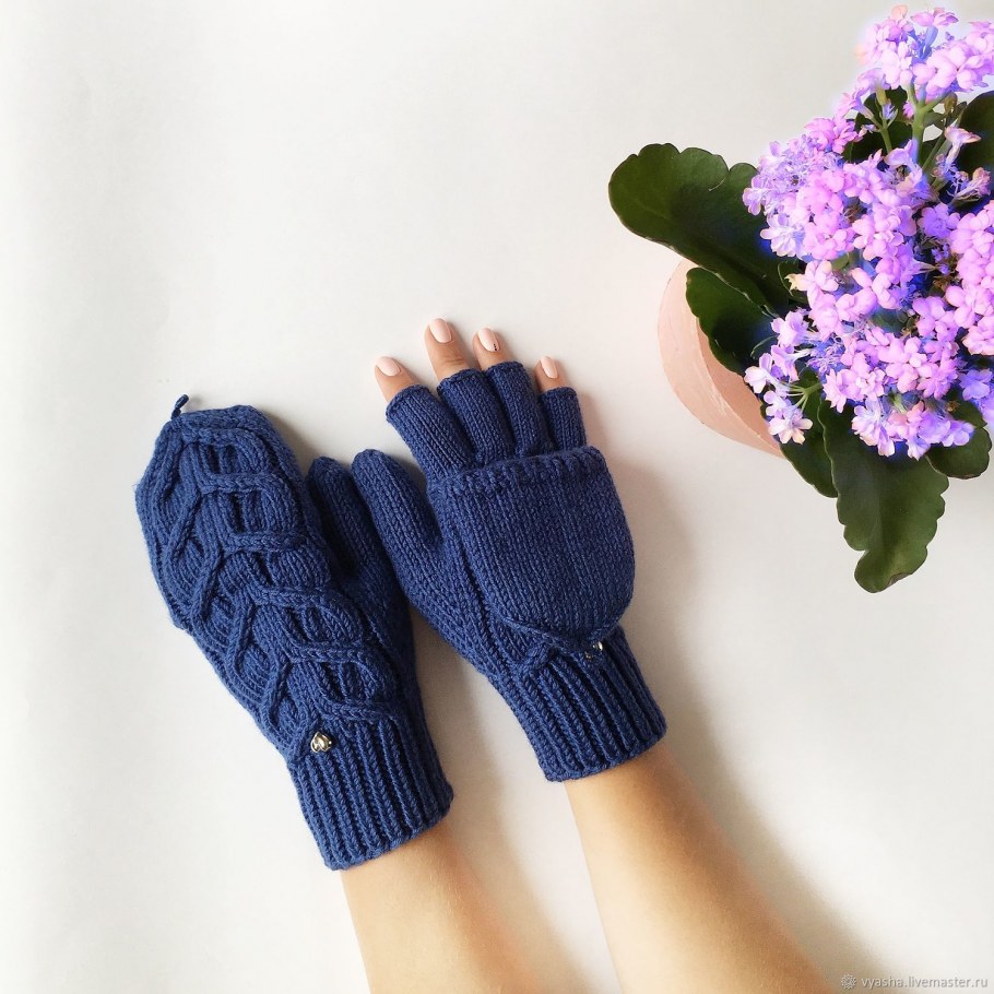 Варежки митенки