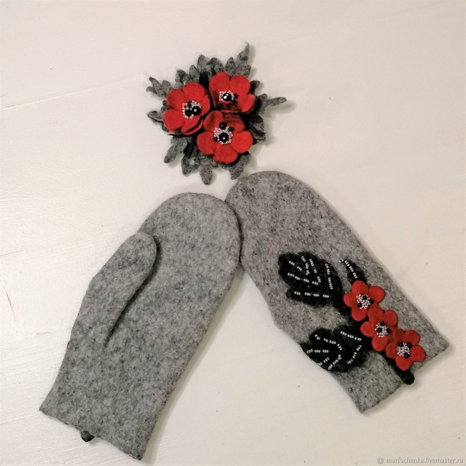 Варежки простые