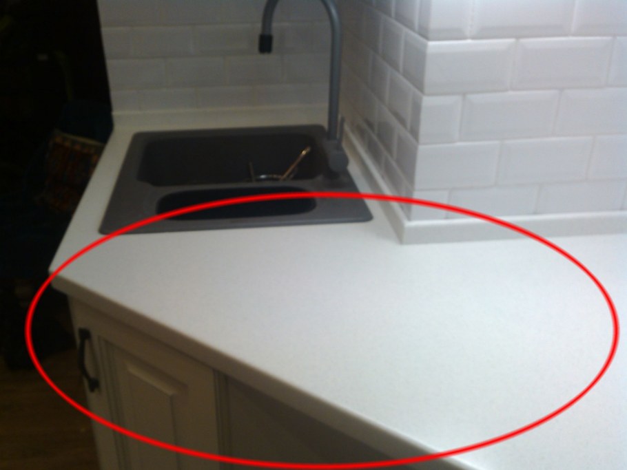 Столешница со скошенным краем