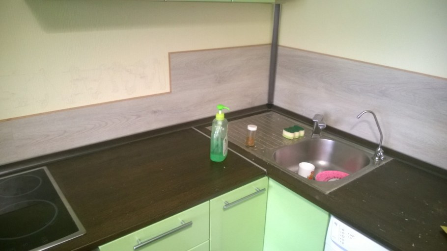 Стык кухонного фартука