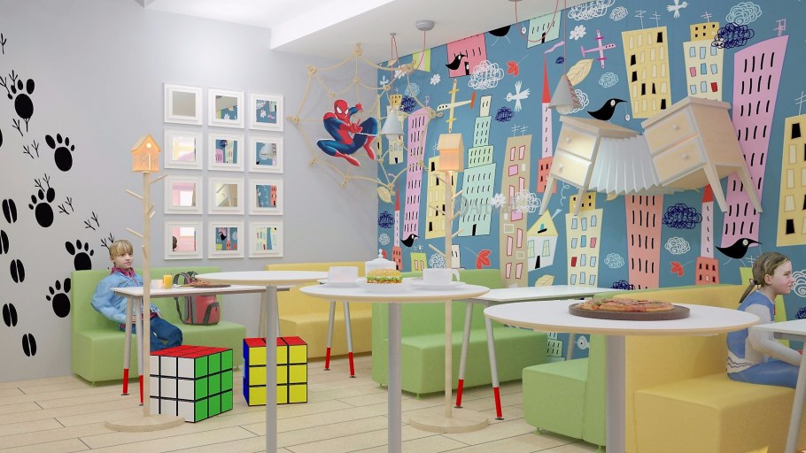 Интерьер детской студии