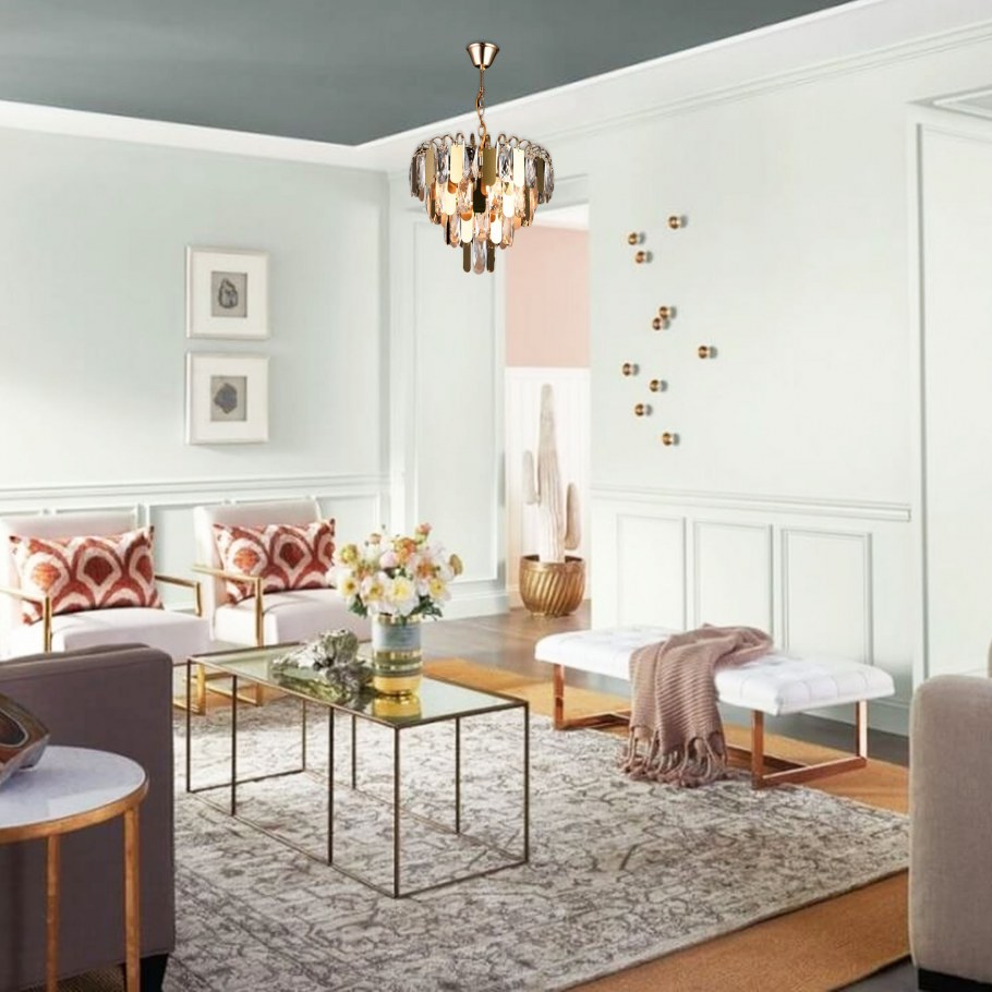 Модные оттенки стен в гостиной