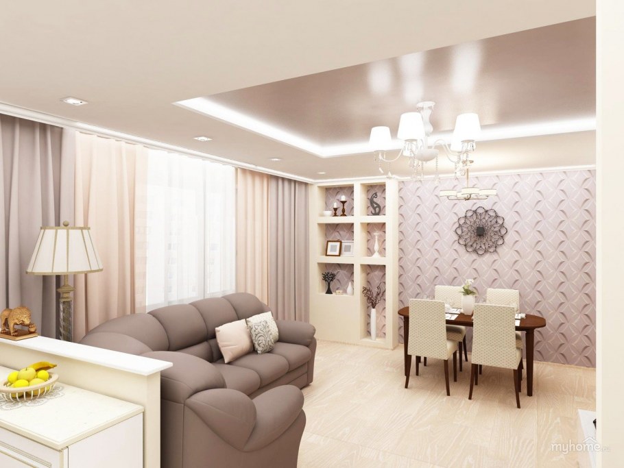 Кухни гостиные в светлых тонах