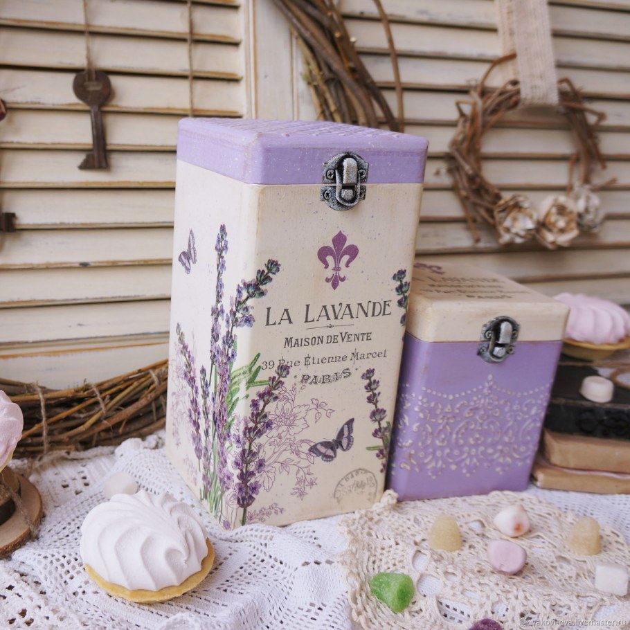 Лаванда в декоре кухни