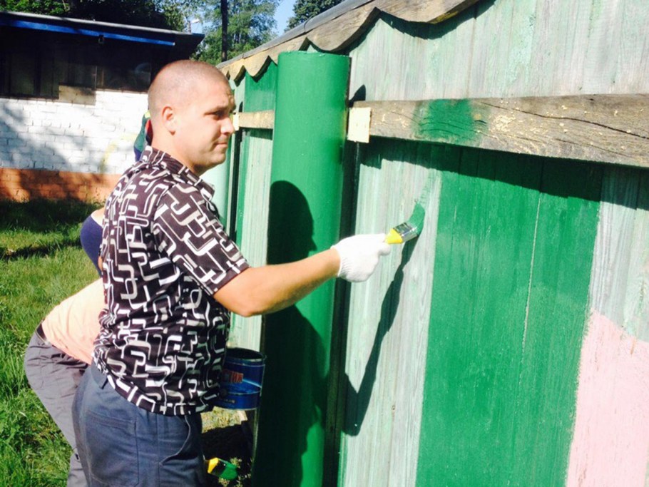 Краска для забора