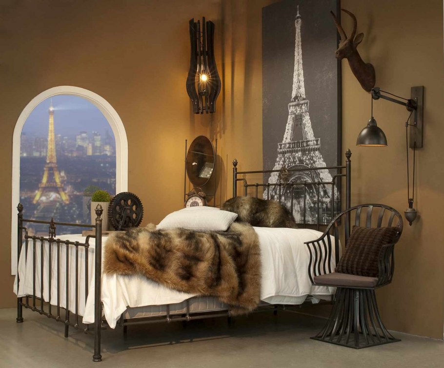 3d обои в спальню в стиле Шанель